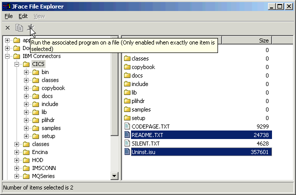 Figure 10. Explorer (version 12) showing tool tip with two files selected